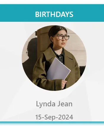 Automated Employee Date Banner in SharePoint Intranet - Custom SharePoint HR Web Part