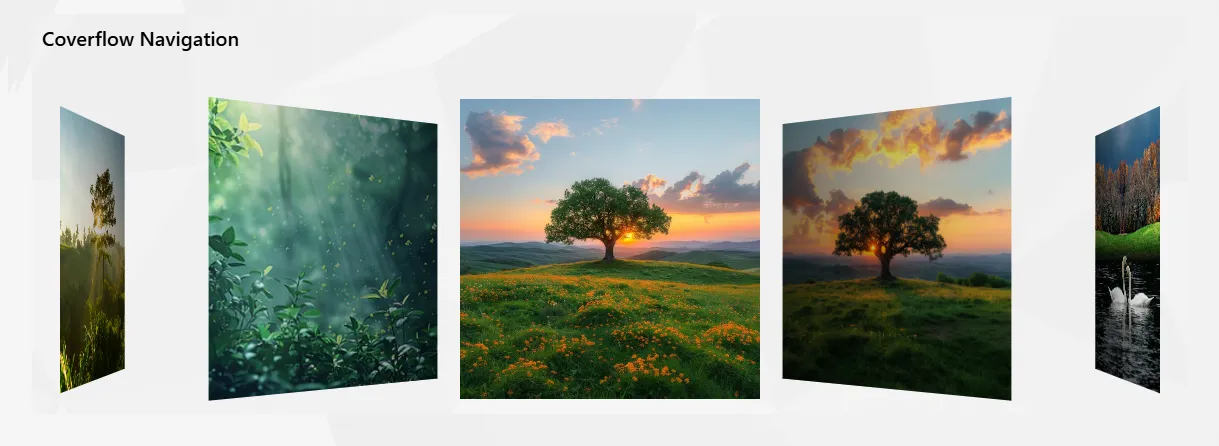 Enterprise SharePoint Coverflow UI – Visual Navigation Component