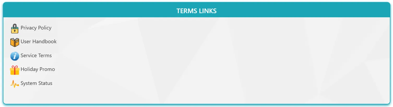 Enterprise SharePoint Model Terms Box – Compliance & Governance Layout Enterprise SharePoint Model Terms Box – Compliance & Governance Content UI