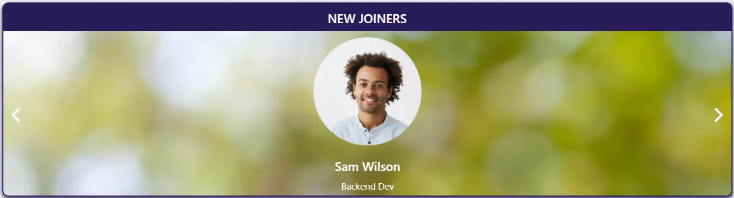 Enterprise SharePoint New Joiner Banner – Onboarding Layout Enterprise SharePoint New Joiner Banner – Internal Culture & onboarding UI