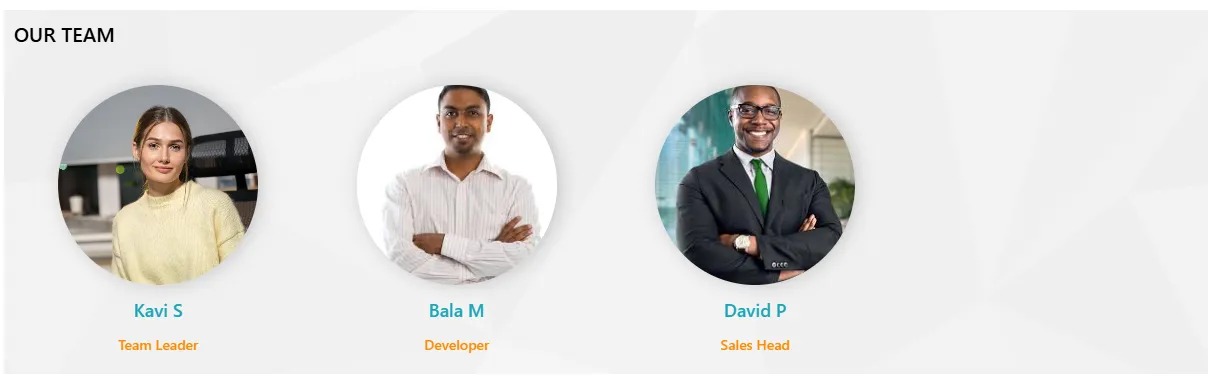 Enterprise SharePoint Team Directory UI – Employee Profiles Slider