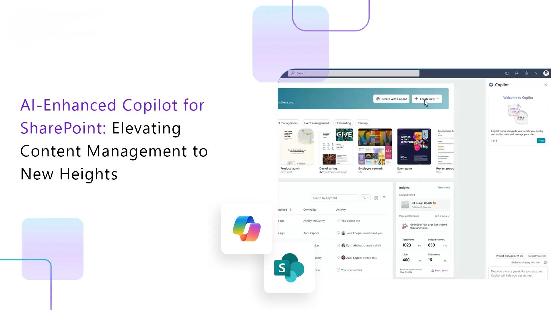 AI-Powered SharePoint Intranet with Microsoft Copilot